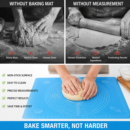 Premium Silicone Baking Mat with Measurement Guide (40 × 50 cm)