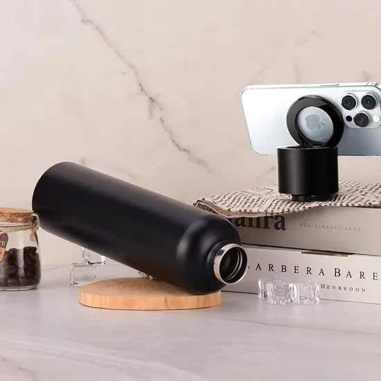 Vacuum Insulated Stainless Steel Water Bottle with Phone Holder