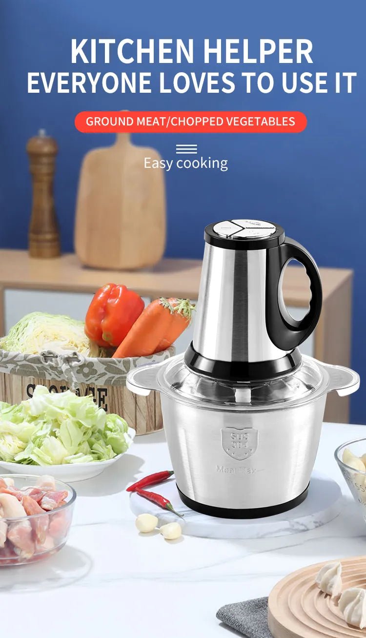 3L Electric Multi-Function Meat Grinder & Food Chopper