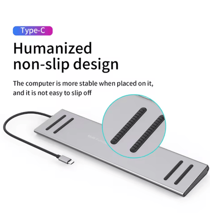 14-in-1 USB-C Docking Station | 4K HDMI Multiport USB-C Hub with Ethernet, VGA & PD Charging