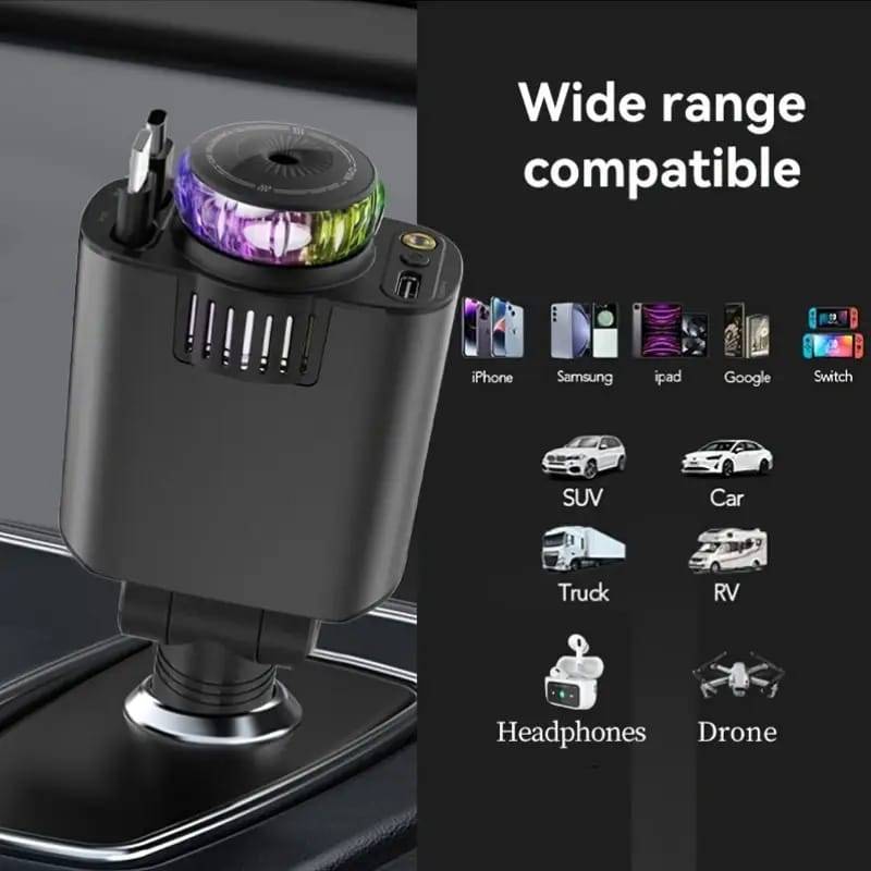 5-in-1 Starlight Car Charger with Perfume Diffuser