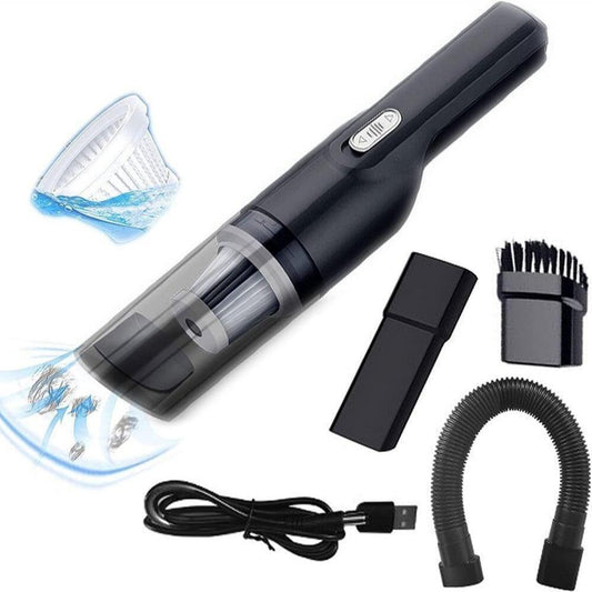 DLC Portable Cordless Car Vacuum Cleaner | USB Rechargeable High Suction Handheld Vacuum
