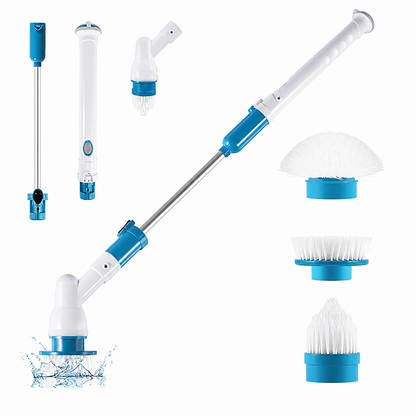 3-in-1 Electric Spin Scrubber with Extendable Handle