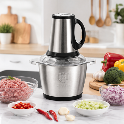 3L Electric Multi-Function Meat Grinder & Food Chopper
