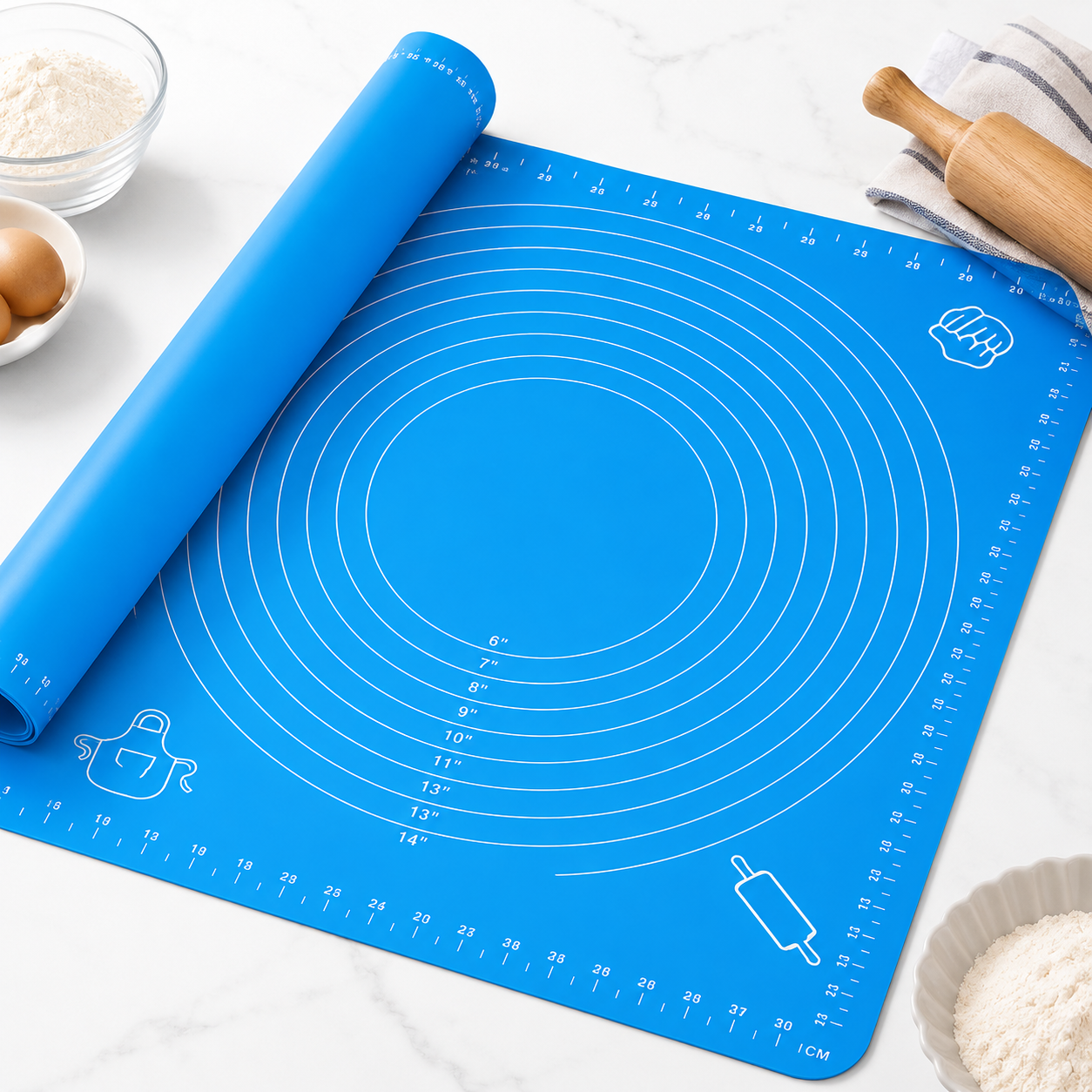 Premium Silicone Baking Mat with Measurement Guide (40 × 50 cm)