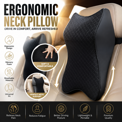 Car Seat Headrest | Breathable Headrest Cushion for Comfortable Driving
