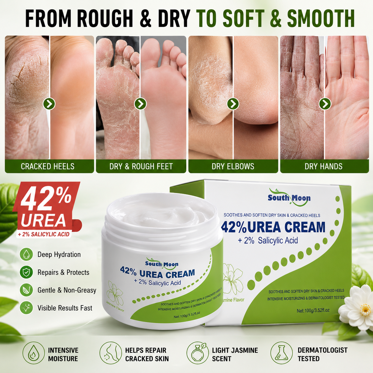 42% Urea Cream for Dry, Rough & Cracked Skin (100g)