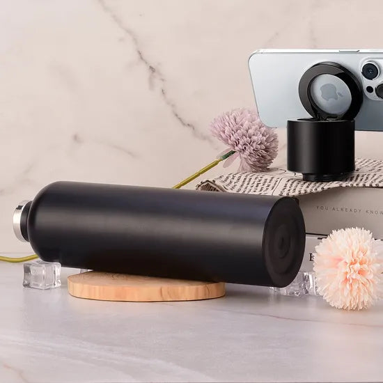 Vacuum Insulated Stainless Steel Water Bottle with Phone Holder