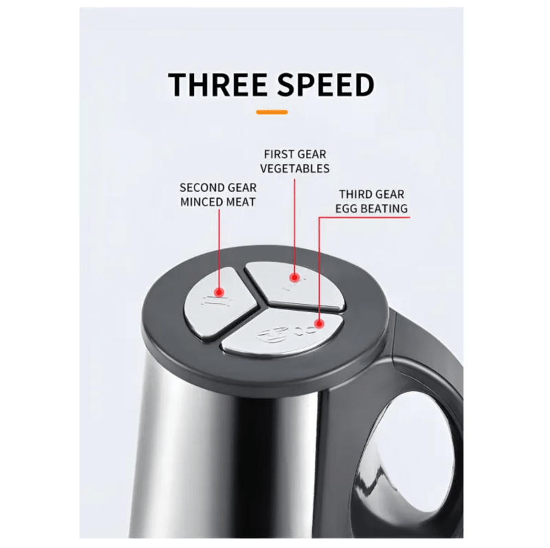 3L Electric Multi-Function Meat Grinder & Food Chopper