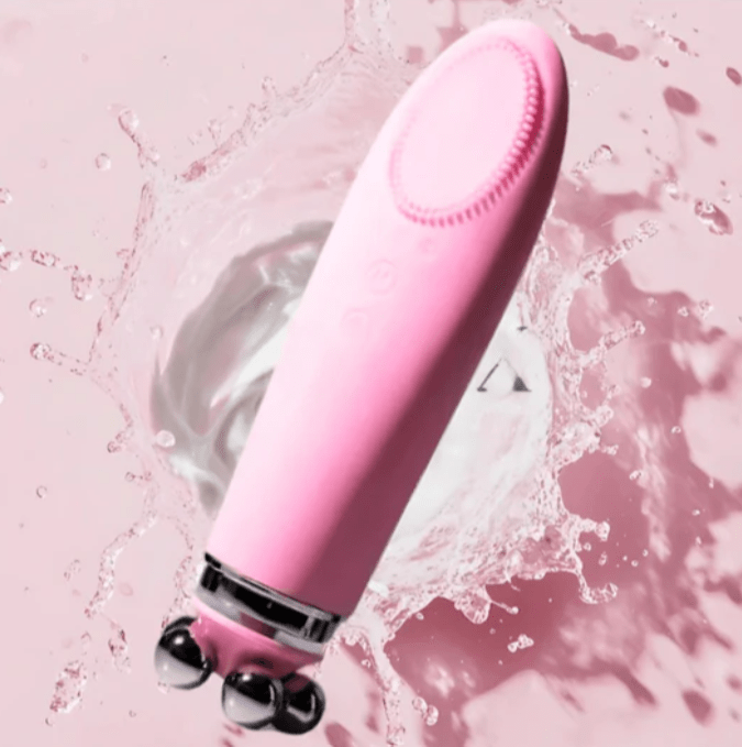 USB Rechargeable Face Massager | 4-in-1 Facial Massage & Skin Care Device for Glowing Skin