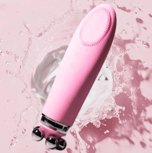 USB Rechargeable Face Massager | 4-in-1 Facial Massage & Skin Care Device for Glowing Skin