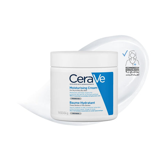 CeraVe Moisturizing Cream for Dry to Very Dry Skin (454g)