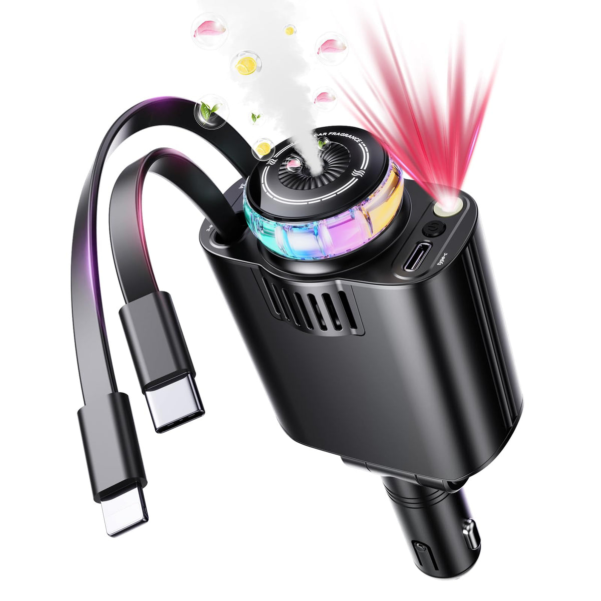 5-in-1 Starlight Car Charger with Perfume Diffuser
