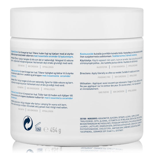 CeraVe Moisturizing Cream for Dry to Very Dry Skin (454g)