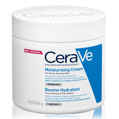 CeraVe Moisturizing Cream for Dry to Very Dry Skin (454g)