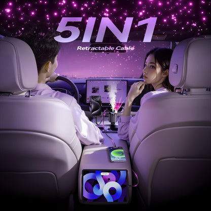 5-in-1 Starlight Car Charger with Perfume Diffuser