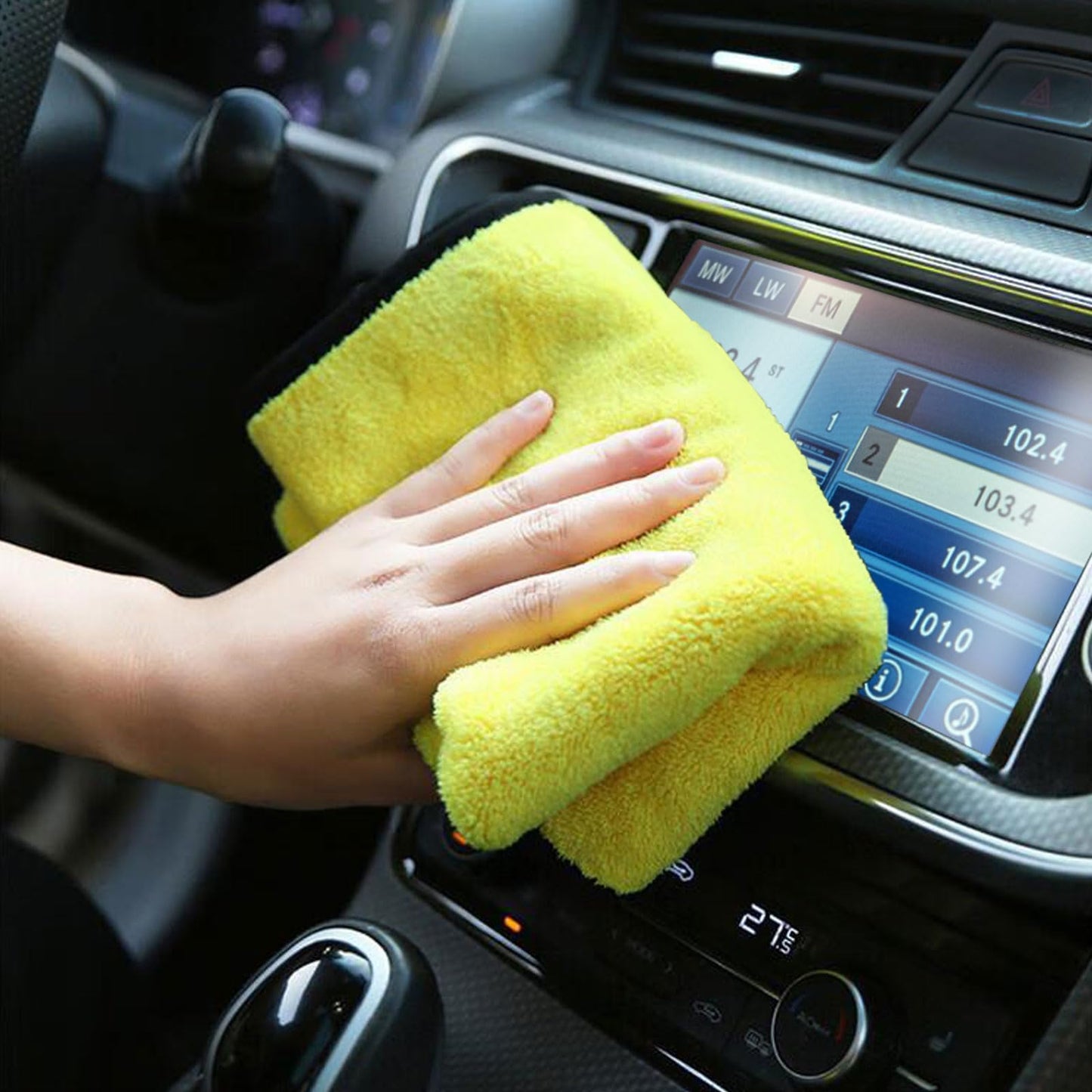 Premium Double-Sided Microfiber Car Detailing Towel