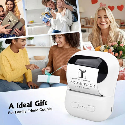 Portable Bluetooth Label Printer | Inkless Wireless Thermal Sticker & Label Printer