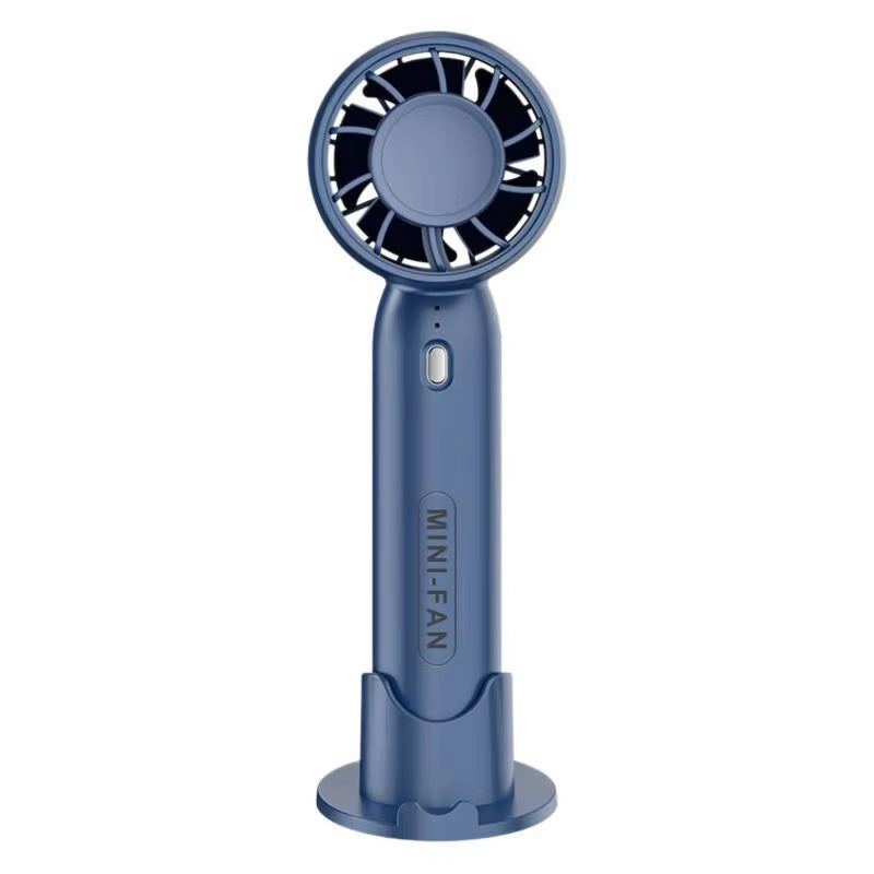 Portable Handheld Mini Fan with Phone Holder | 3-Speed USB Personal Cooling Fan