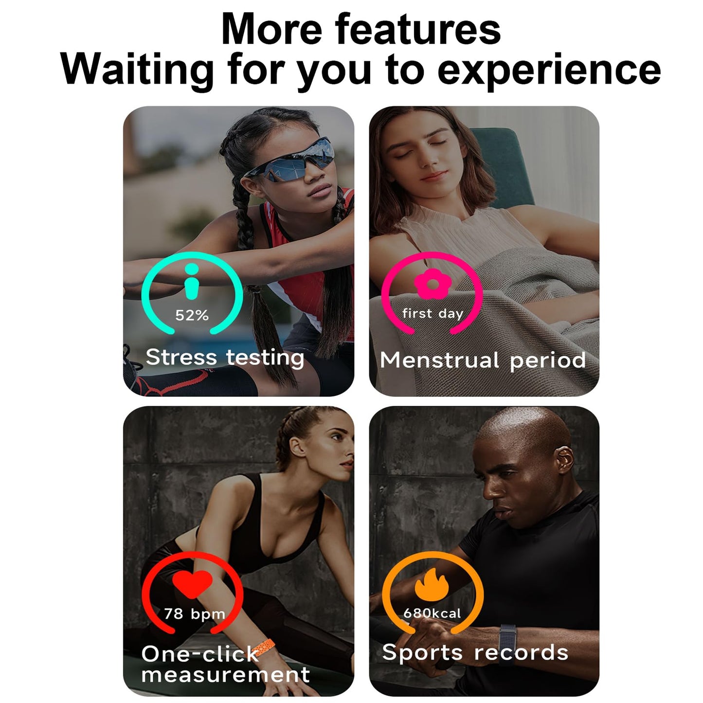 Smart Fitness Tracker Bracelet | Adjustable Activity & Health Monitoring Wristband