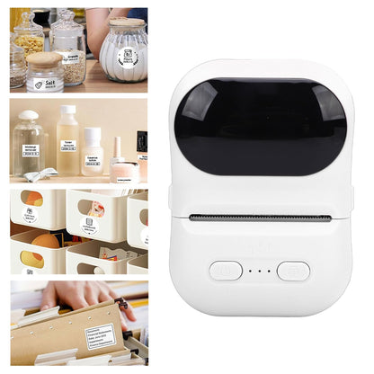 Portable Bluetooth Label Printer | Inkless Wireless Thermal Sticker & Label Printer