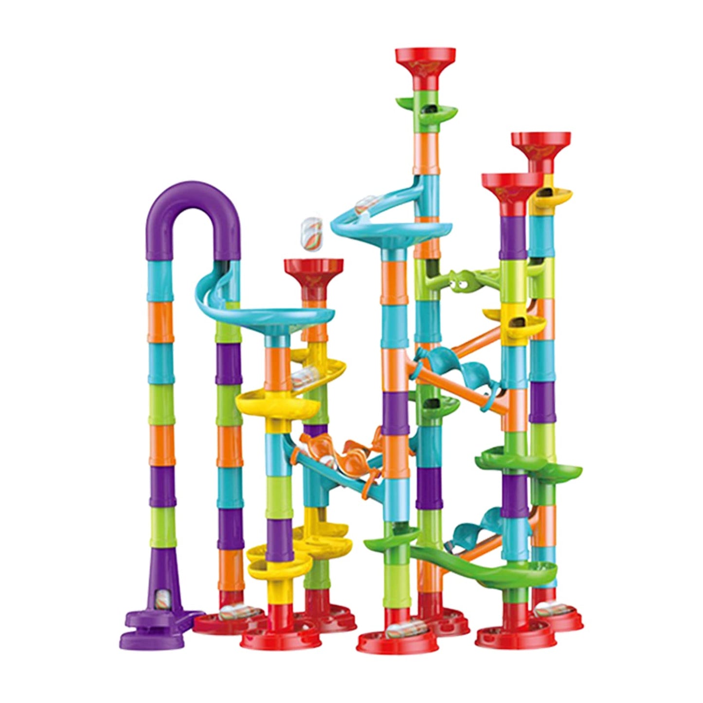 Marble Track Building Blocks Set | DIY STEM Marble Run Educational Toy for Kids