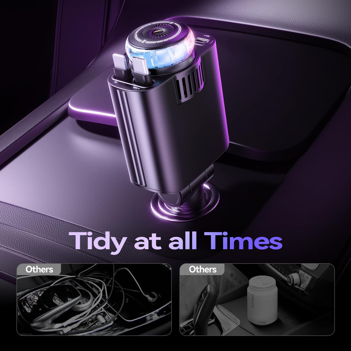 5-in-1 Starlight Car Charger with Perfume Diffuser