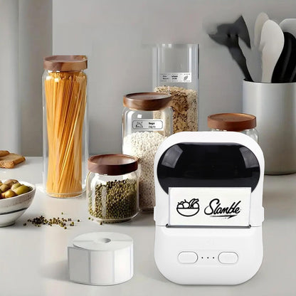 Portable Bluetooth Label Printer | Inkless Wireless Thermal Sticker & Label Printer