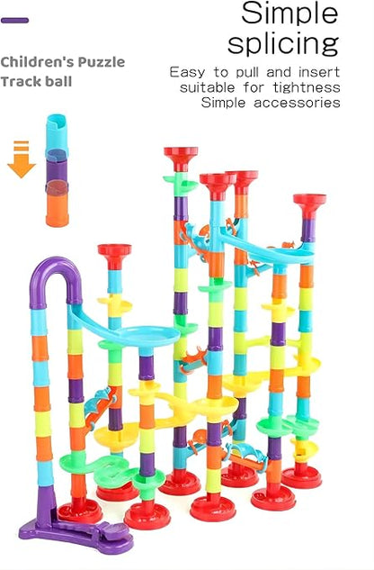 Marble Track Building Blocks Set | DIY STEM Marble Run Educational Toy for Kids
