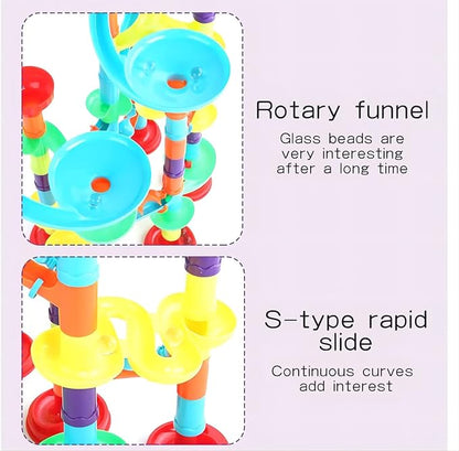 Marble Track Building Blocks Set | DIY STEM Marble Run Educational Toy for Kids
