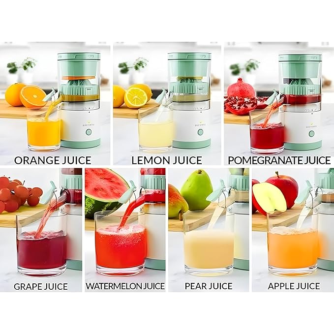 Portable Electric Citrus Juicer – 360° Power Press for Lemon, Orange & Lime | One-Touch Fresh Juice