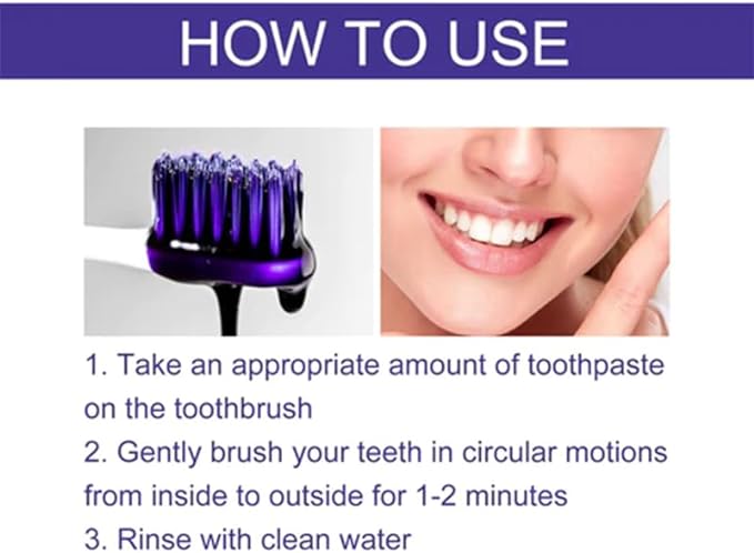 Purple Whitening Toothpaste | Color Correcting Teeth Brightener