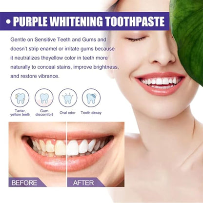 Purple Whitening Toothpaste | Color Correcting Teeth Brightener