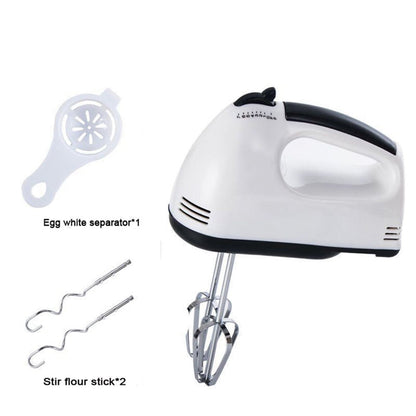 7-Speed Electric Hand Mixer with Stainless Steel Beaters & Dough Hooks